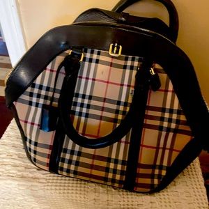 Burberry Orchard Check Bowling Bag with Dust Bag